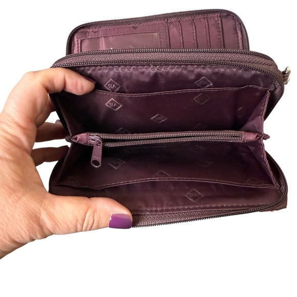 VERA BRADLEY Heirloom Paisley RFID Wallet Wristlet Strap Fall Autumn Quilted - Picture 6 of 13